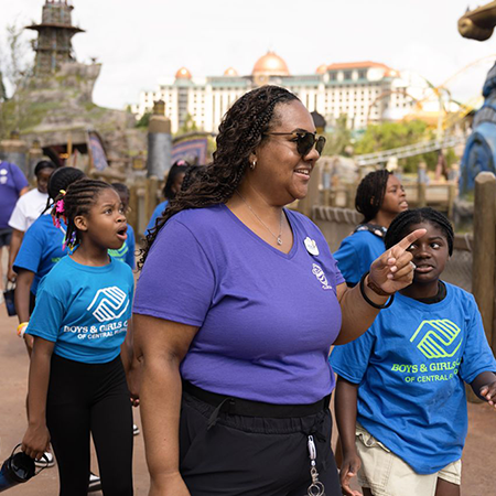 team member volunteering