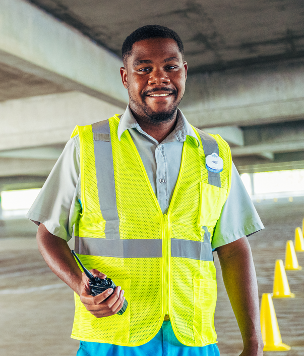 man smiling at camera